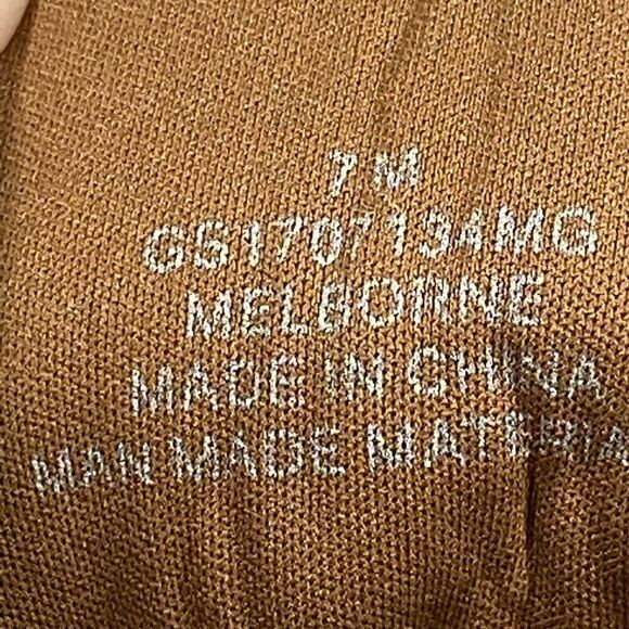 MIA Women's Melborne Ankle Boot Brown with Coordinating Sweater Trim Size 7 - Picture 9 of 9